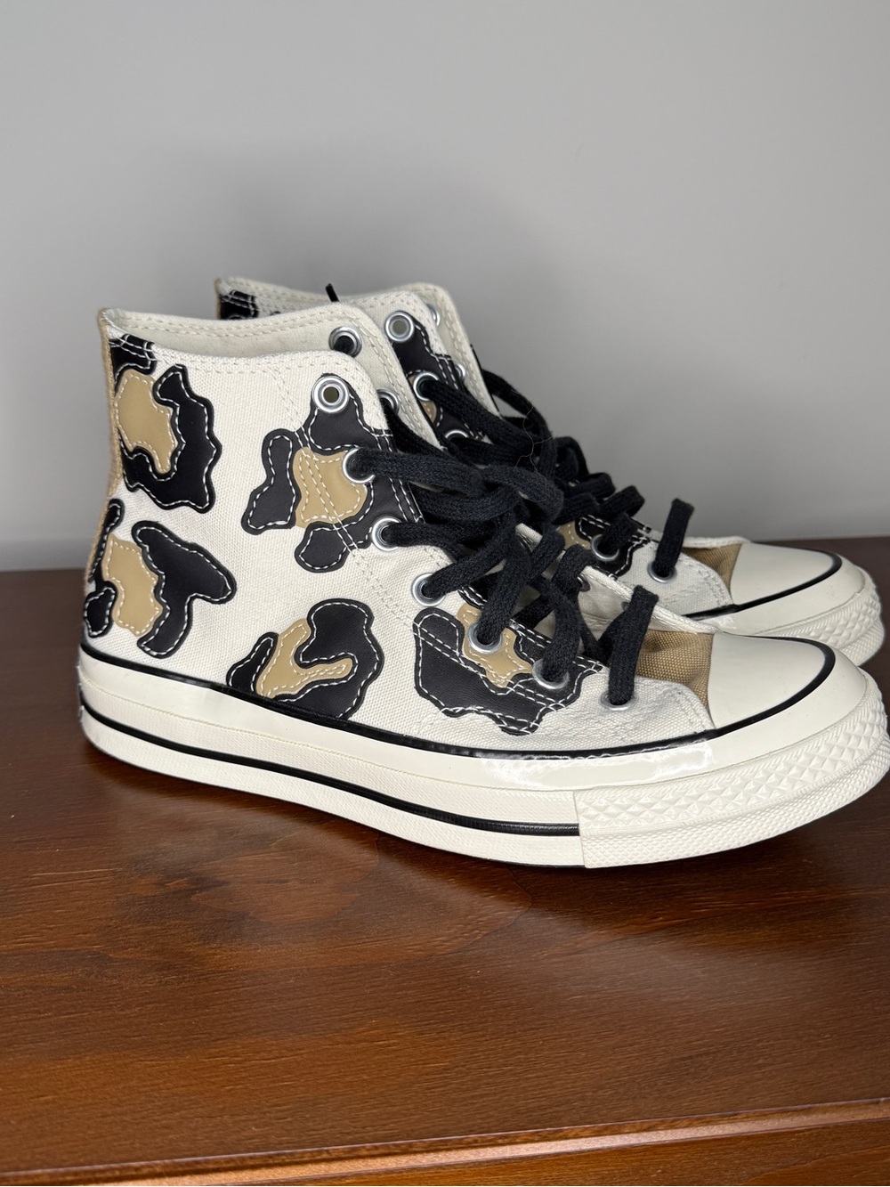 Women’s Cheetah Print High Top Converse